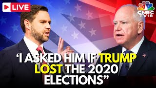 Tim Walz Attacks JD Vance on Trumps 2020 Election Loss  Kamala Harris  US Elections 2024  N18G [upl. by Iat]