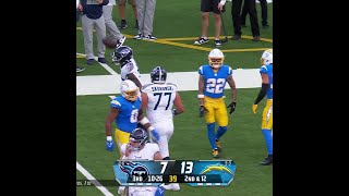 Tony Pollard catches for a 15yard Gain vs Los Angeles Chargers [upl. by Argyle]