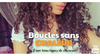 BOUCLES SANS CHALEUR ET AVEC DES CHAUSSETTES  🧦 [upl. by Phira]