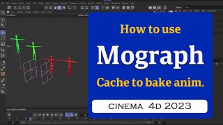 How to bake cloner animation with Mograph Cache tag in Cinema 4D 2023 MaxonVFX ​ [upl. by Suiremed296]