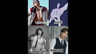 bts transition edit taehyung vs jungkook vs jimin vs namjoon hindi song bts jimin taehyungjkrm [upl. by Ecela]