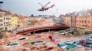 Horrific Flood in Poland Cities went under water due to Flash Floods The Whole World is Shocked [upl. by Annazus]