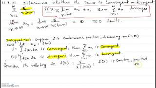 Integral Test  11321 [upl. by Sorips851]