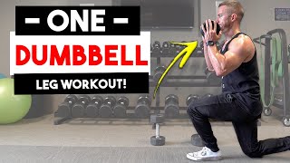 ONE Dumbbell Only Leg Workout At Home Workouts With ONE Dumbbell  Single Dumbbell Workouts [upl. by Atiuqcaj]