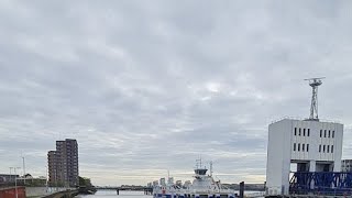 Woolwich Ferry London how its works live from londonlondon unitedkingdom ferry [upl. by Nichani]