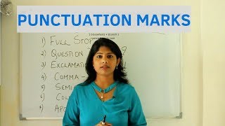 Punctuation Marks  Tips to improve writing skills [upl. by Boehike]