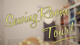 Sewing Room Tour [upl. by Ecirtnahs380]