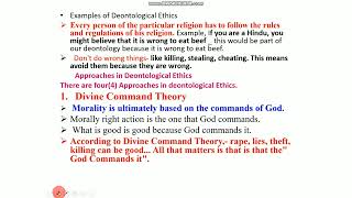 CIVICS CHAPTER TWO PART 2 DEONTOLOGICAL NORMATIVE ETHICS DEONTOLOGICAL ETHICS abjtube1 [upl. by Everett]