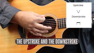 The Upstroke and the Downstroke  Beginning Guitar Course [upl. by Ainad]