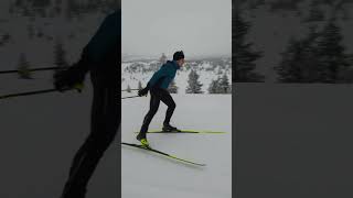 V2 One Skate nordic skiing in Hafjell Norway [upl. by Odlanier]