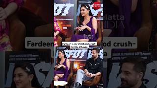 krystledsouza on her childhood crush fardeenkhan  Used to call channel to play his songs [upl. by Ayila]