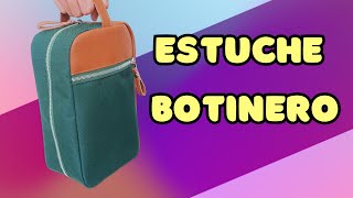 😎 Como hacer un estuche BOTINERO para caballeros ⚽ con moldes gratis para descargar [upl. by Maples273]