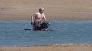 ExmouthCyclist cut off by the tide [upl. by Hedges]