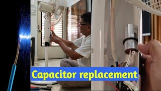 પેડેસ્ટલ પંખાનું કેપેસિટર બદલાવવું  Capacitor Replacement of Pedestal Fan [upl. by Cheadle]