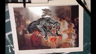 KESSLER WEREWOLF Upcycled painting upcycling [upl. by Nnovahs]