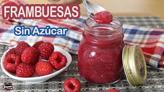 Mermelada de FRAMBUESA sin azúcar 🍓Receta fácil sin semillas Cocina Con Marco [upl. by Platon]