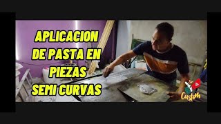 Cómo puedes aplicar pasta o masilla en piezas semi curvas  Sr Custom jucaviapri [upl. by Lehplar]