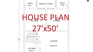 27X50 House Plan [upl. by Leunamnauj]