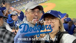 WE JUST WITNESSED HISTORY DODGERS vs YANKEES WORLD SERIES GAME 1 VLOG WALKOFF GRAND SLAM [upl. by Audras]