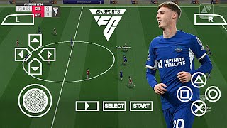 eFootball PES 2024 PPSSPP Patch EA Fc V4 Update Transfer New Call Name Best Graphics [upl. by Clarence986]