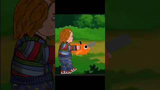 Chucky help pachitaa  chucky vs Fox action  pachi ta vs fox fight  cartoon short shorts [upl. by Aicirtac160]