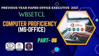 WBSETCL Office Executive Computer PYQs SOLUTION Part 6 I WBSETCL Office Executive Previous Year Q [upl. by Gaughan]