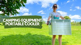 Camping Equipment Portable Cooler Unboxing and Review [upl. by Spanjian]