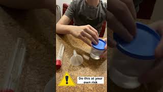 Dihydrogen Monoxide Review Do not try this at home noway reaction water drink drinking [upl. by Welbie213]