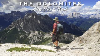 Hiking 120km Across the Dolomites on the Alta Via 1 trail  4K [upl. by Nissie]