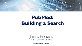 PubMed Building a Search [upl. by Aliled638]