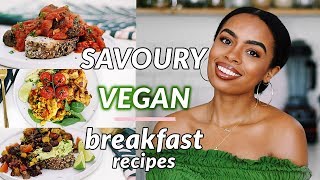 DELICIOUS Savoury Vegan Breakfast Recipes  no tofu  soy free [upl. by Etteb977]