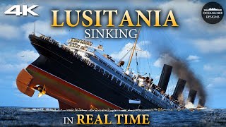 Lusitania Sinks in REAL TIME  18 Minutes of Terror [upl. by Eremahs863]