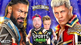 WrestleMania 2023 Cody Rhodes vs Roman Reigns Prediction in WWE 2k23 SportsMania 3 KCITY GAMING [upl. by Chrysler]