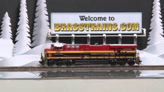 050827HO Brass Model Train  OMI Overland KCS Kansas City Southern  ES44AC 4650  De MEXICO [upl. by Dry]