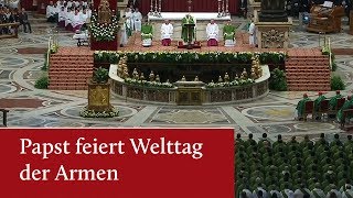 VatikaNews 241117 Papst feiert Welttag der Armen [upl. by Hillier]