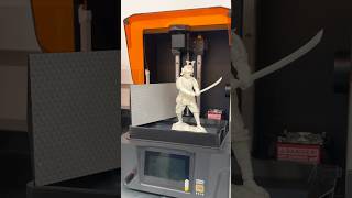 ☑️ Белый самурай напечатанный из HARZLabs Tough White на принтере Phrozen Mighty Revo 14k 3dprint [upl. by Eissed]