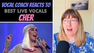 Vocal Coach Reacts to Cher Best LIVE Vocals [upl. by Childers9]