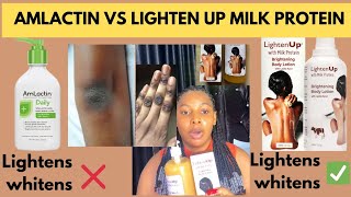 LIGHTEN UP WITH MILK PROTIEN Best Exfoliating  lightening amp Moisturizing Lotion TESTED amp REVIEWED [upl. by Isidor714]