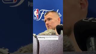 Kristaps Porzingis REACTS to his new INJURY [upl. by Frederigo]