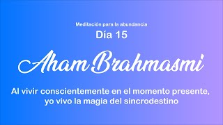 Día 15🧘 Meditación para la Abundancia 🌈 Deepak Chopra EL SINCRODESTINO [upl. by Iddet978]