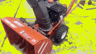 Troy Bilt 2410 Snow Blower Wont Start [upl. by Nonnelg]