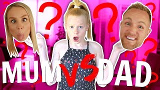 WHO KNOWS ME BETTER CHALLENGE 😱 mum VS dad [upl. by Alitha304]