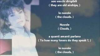 Alice  Nuvole Clouds with Lyrics and English Translation [upl. by Cheryl920]