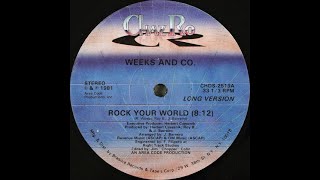 Weeks amp Co  rock your world Funk1981 [upl. by Elak]