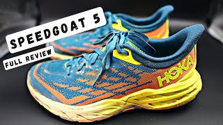 Hoka Speedgoat 5 Full Review  The best trail shoe of 2022 [upl. by Absalom]