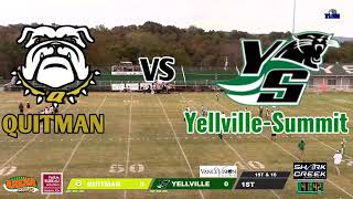 Quitman vs Yellville Summit High School Football 10920 [upl. by Hanas]