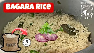 Bagara rice  How to make Bagara rice  Tasty and simple [upl. by Anawal]