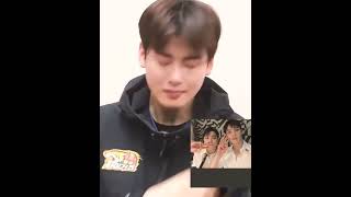 eunwoo reacting to moonbins last live  🤧 shortfeed moonbin eunwoo [upl. by Enaj]