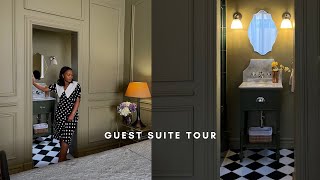 GUEST SUITE TOUR  Moody English Country with Modern Victorian interior design  guest suite reveal [upl. by Inafets]