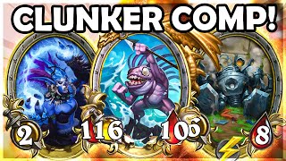 I highrolled and Clunker Junker Comp  Hearthstone Battlegrounds [upl. by Rrats]